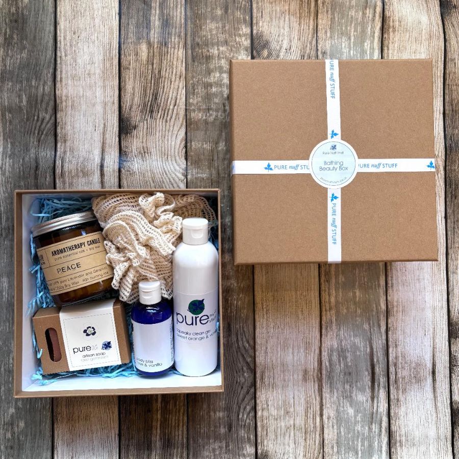 bathing gift box from pure nuff stuff