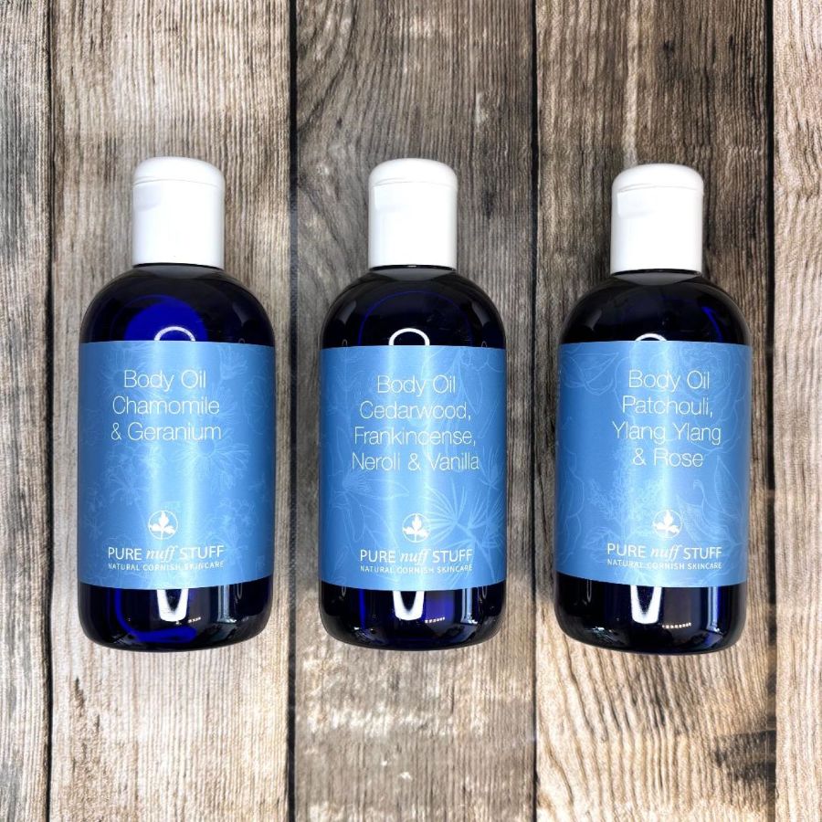 scented body oil from pure nuff stuff