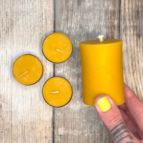 beeswax candles from pure nuff stuff