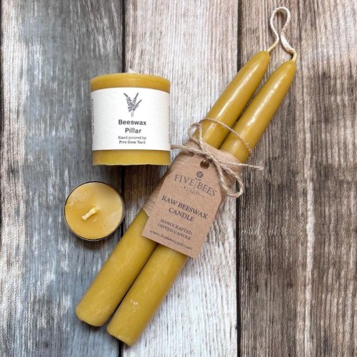 beeswax candles from pure nuff stuff