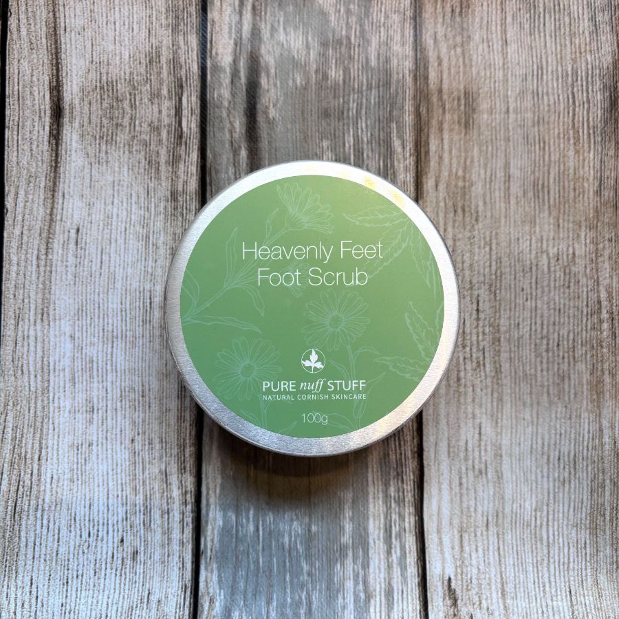 Foot scrub with lavender, grapefruit, thyme and pumice powder