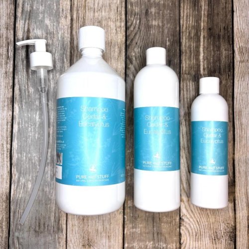 cedar & ecalyptus shampoo from pure nuff stuff
