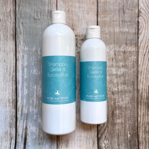 cedar & ecalyptus shampoo from pure nuff stuff