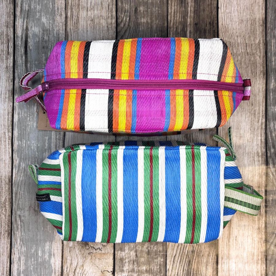 Striped Washbags from Pure Nuff Stuff