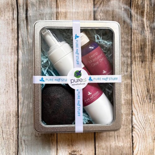 clear skin gift box from pure nuff stuff
