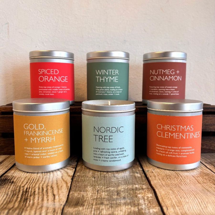 scented candless from pure nuff stuff