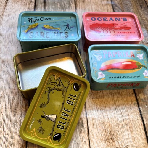 Retro storage tins from Pure Nuff Stuff