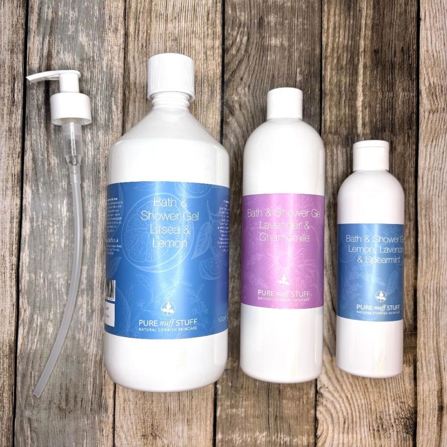 scented bath and shower gel from pure nuff stuff