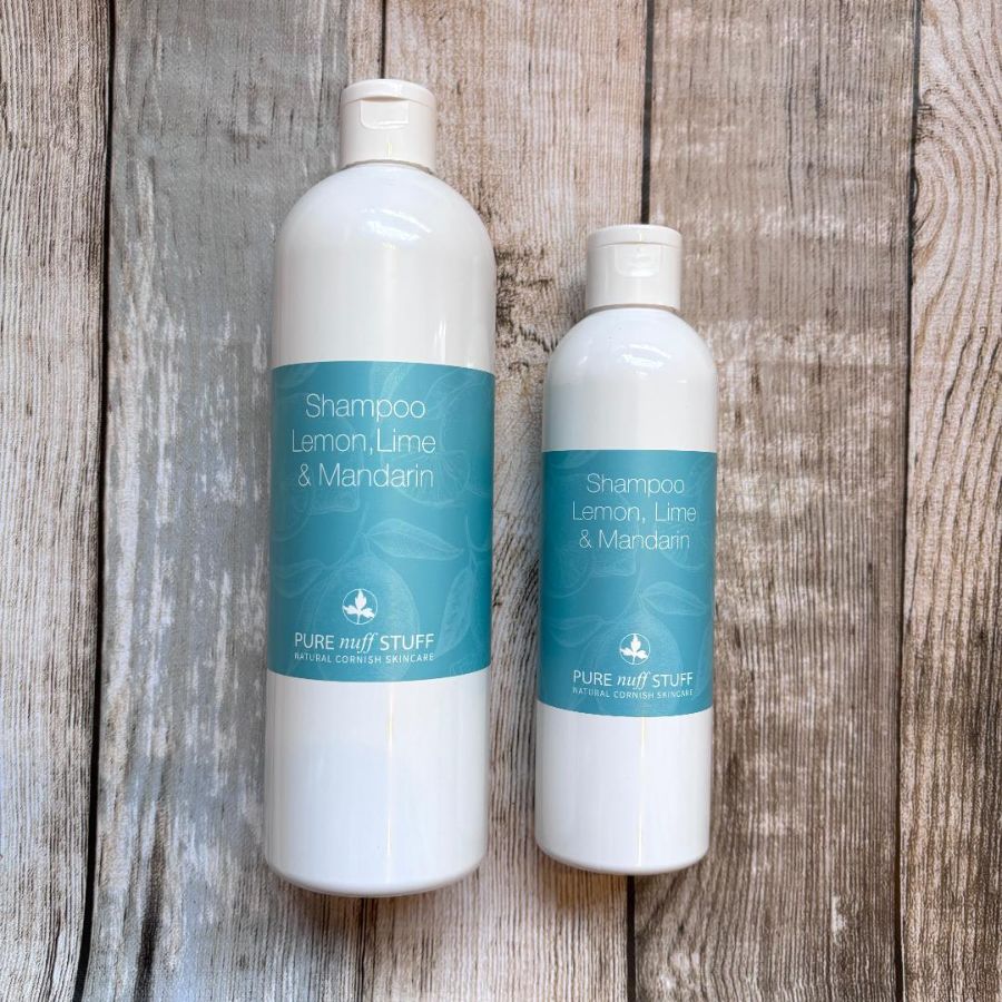 lemon, lime and mandarin shampoo from pure nuff stuff