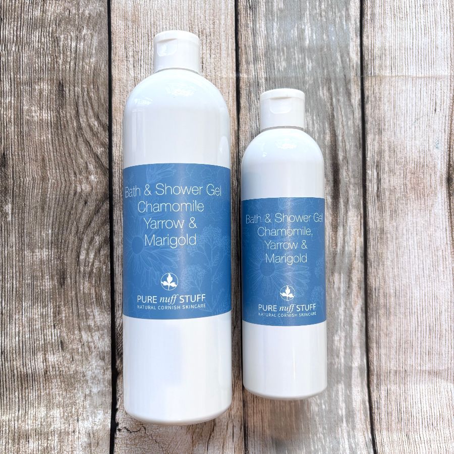 Bath and Shower Gel with Chamomile, Yarrow and Marigold