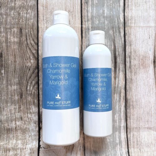 Bath and Shower Gel with Chamomile, Yarrow and Marigold