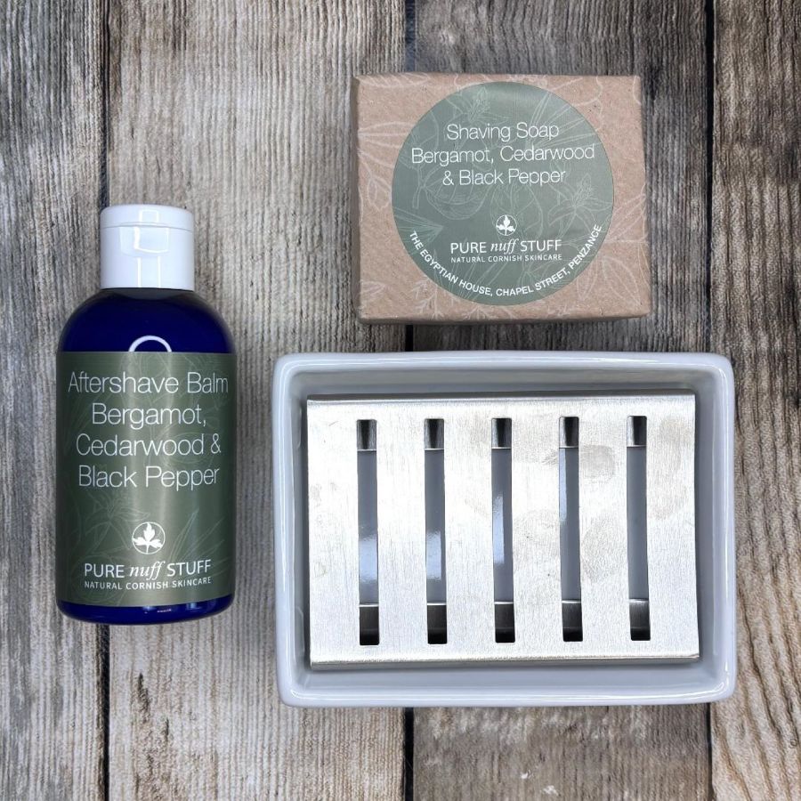 mens shaving gift box from pure nuff stuff