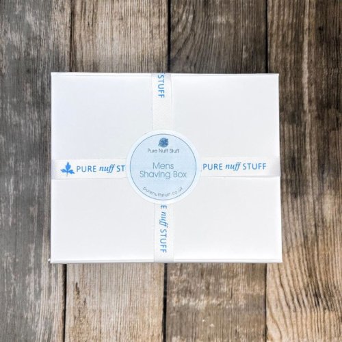 mens shaving gift box from pure nuff stuff