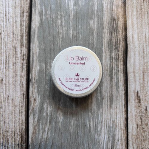 Unscented fragrance free lip balm from Pure Nuff Stuff